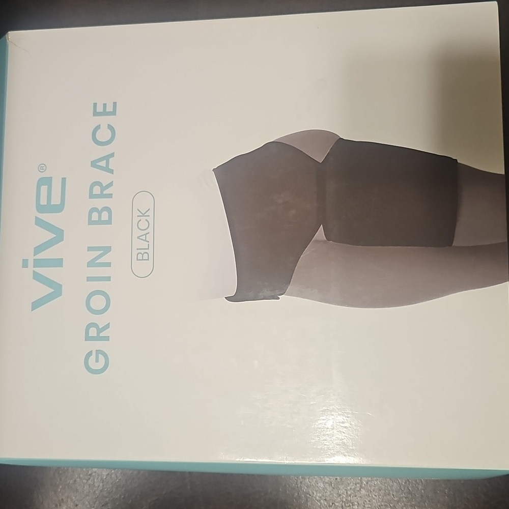 Vive Black Groin Brace  Black 48"-58”